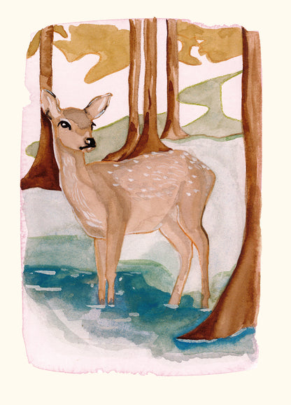 Comme une biche soupire après des courants d’eau, impression d’art